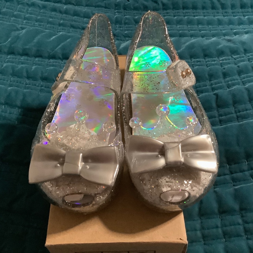 OMGard Jelly Shoes Girls Princess Flat Sandals for Toddler Size 9 (26)NIB